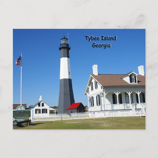 Tybee Island Lighthouse Postcard (Front)
