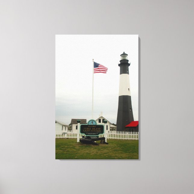 Tybee Island Lighthouse Station Canvas Print (Front)