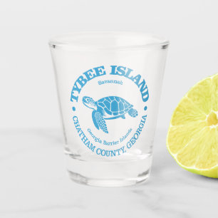 Tybee Island (sea turtle) Shot Glass