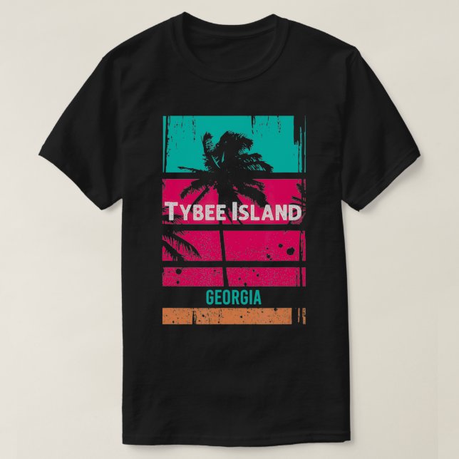 Tybee Island Souvenir Georgia Reminder  1  T-Shirt (Design Front)