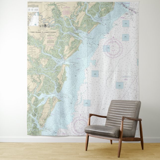 Tybee Island to Doboy Sound Nautical Chart 11509 Tapestry (In Situ)