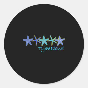 Tybee Island Tropical Vacation Beach  Classic Round Sticker