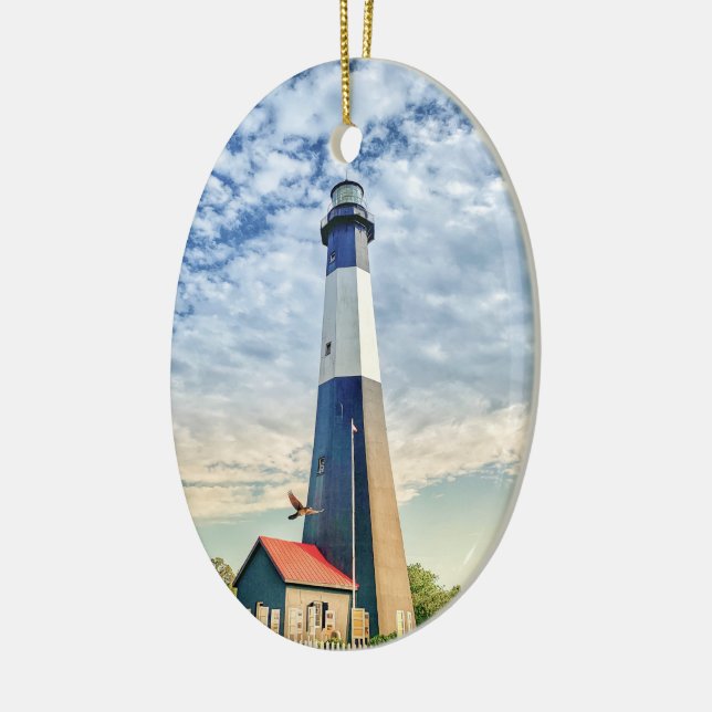 Tybee Lighthouse Collectible Holiday Ornament (Left)