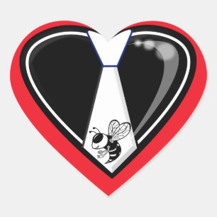 TYBEE LOVE  HEART STICKER