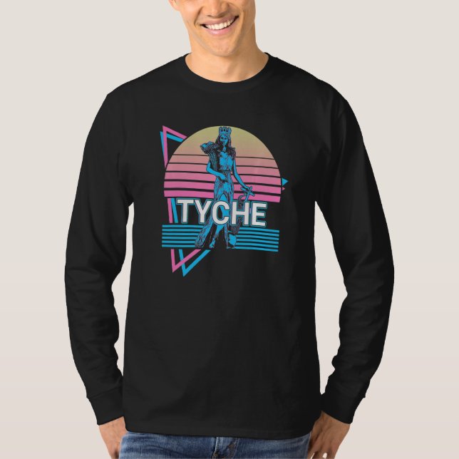 Tyche Goddess of Good Luck and Fortune Retro   T-Shirt (Front)