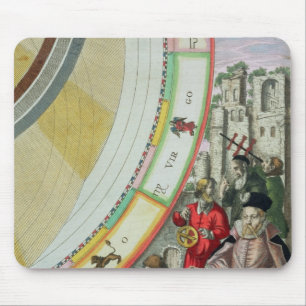 Tycho Brahe , detail from a map showing his Mouse Pad