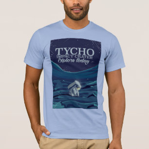 Tycho impact crater travel poster T-Shirt