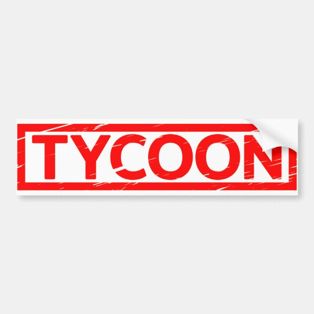 Tycoon Stamp Bumper Sticker (Front)