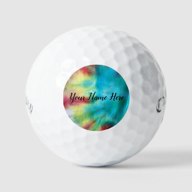 Tye Dye #3 Golf Balls (Front)