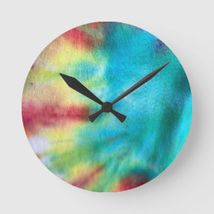 Tye Dye #3 Round Clock
