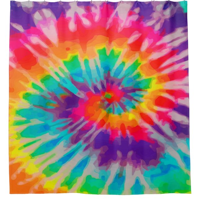 Tye-Dye-3 Shower Curtain (Front)