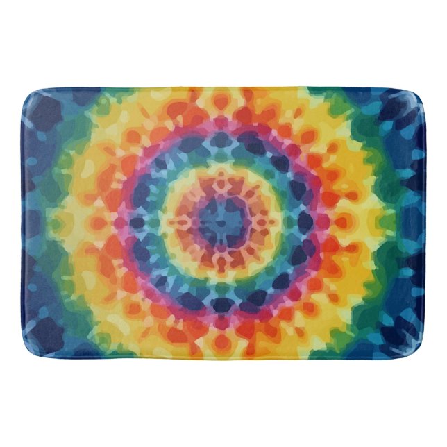 Tye-Dye-4 Bath Mat (Front)