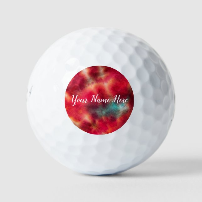Tye Dye #4 Golf Balls (Front)