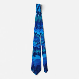 Tye-Dye-Blue Golf Head Cover Tie