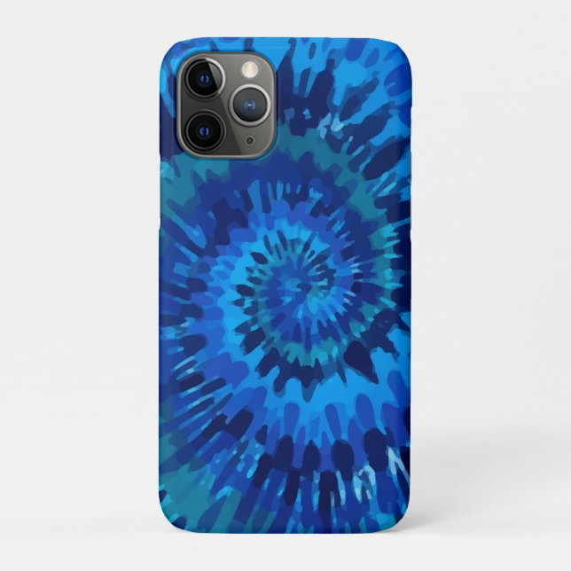 Tye-Dye-Blue iPhone / iPad case (Back)