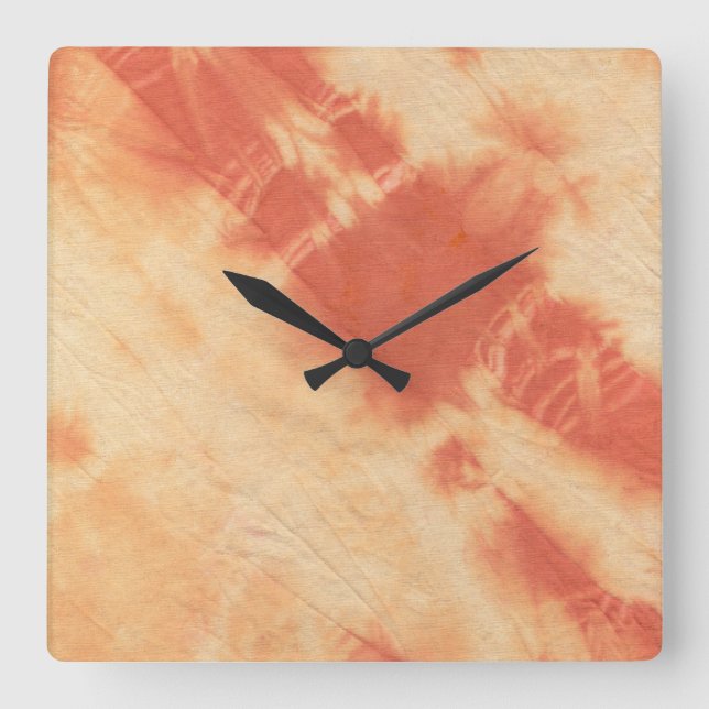 Tye Dye Composition #10 by Michael Moffa Square Wall Clock (Front)