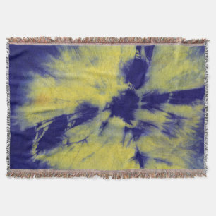 Tye Dye Composition #11 by Michael Moffa Throw Blanket