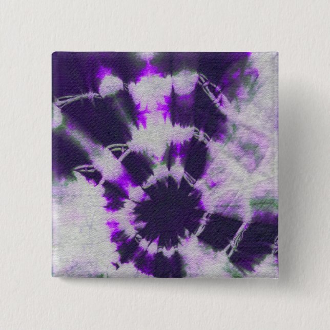 Tye Dye Composition #1 by Michael Moffa 15 Cm Square Badge (Front)
