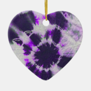 Tye Dye Composition #1 by Michael Moffa Ceramic Tree Decoration