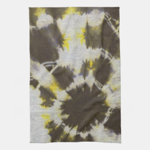 Tye Dye Composition #2 by Michael Moffa Tea Towel