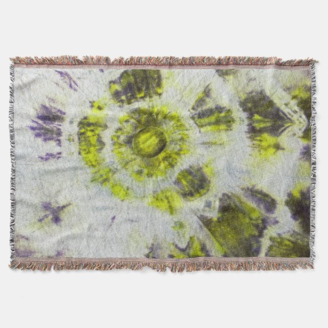 Tye Dye Composition #3 by Michael Moffa Throw Blanket (Front)