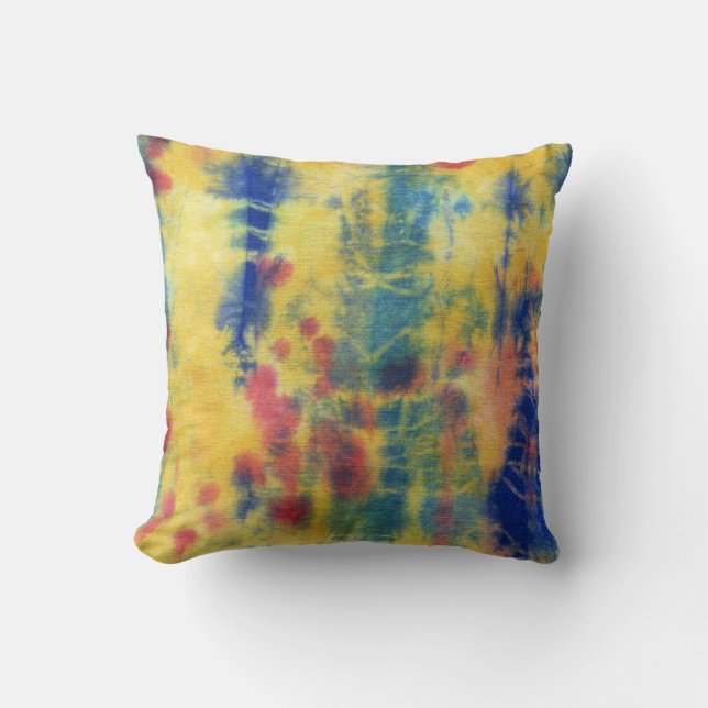 Tye Dye Composition #5 by Michael Moffa Cushion (Front)