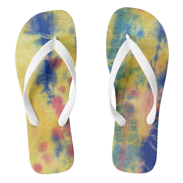 Tye Dye Composition #5 by Michael Moffa Jandals (Footbed)