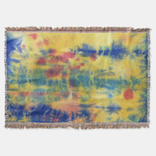 Tye Dye Composition #5 by Michael Moffa Throw Blanket