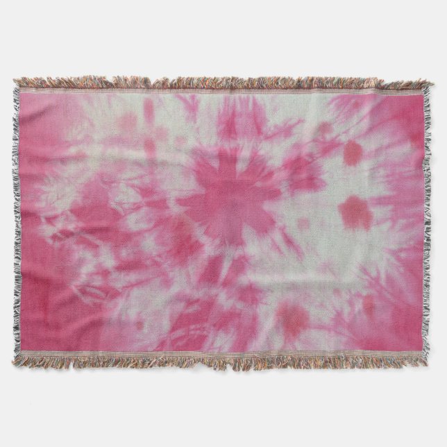 Tye Dye Composition #6 by Michael Moffa Throw Blanket (Front)