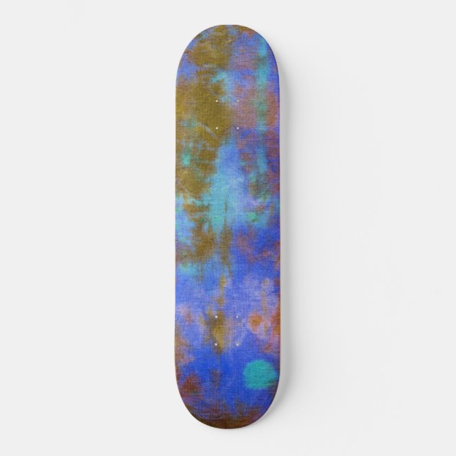 Tye Dye Composition #9 by Michael Moffa Skateboard (Front)
