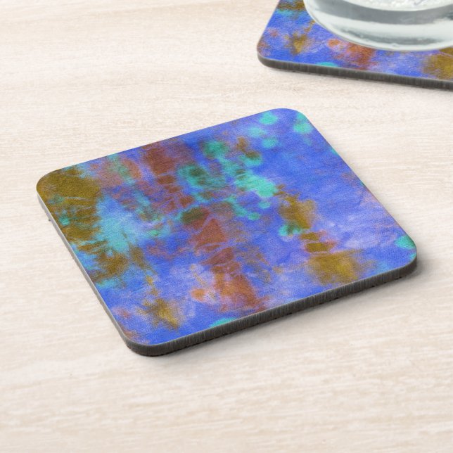 Tye Dye Composition No. 9 by Michael Moffa Coaster (Left Side)