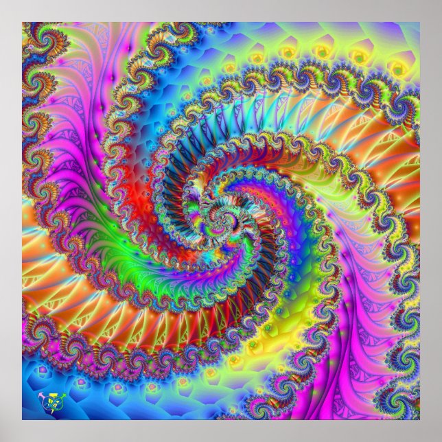 Tye Dye Lischous. Poster (Front)