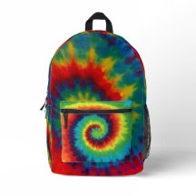 Tye dye print cut sew bag pack