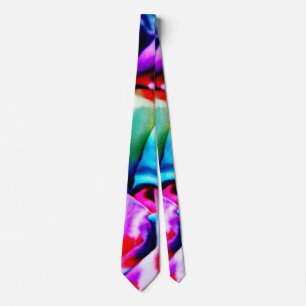 Tye dye print neck tie