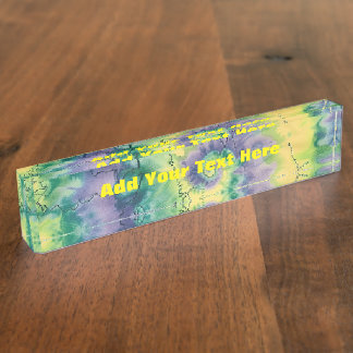 TyeDye Nameplate