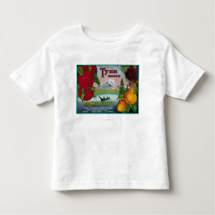 Tyee Pear Crate LabelWA, OR, and CA Toddler T-Shirt