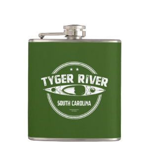 Tyger River, South Carolina Hip Flask