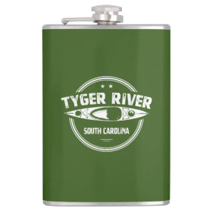 Tyger River, South Carolina Hip Flask