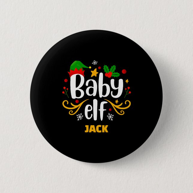 Tygraphy Baby Elf Fun Family Matching Baby  6 Cm Round Badge (Front)