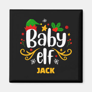 Tygraphy Baby Elf Fun Family Matching Baby Magnet