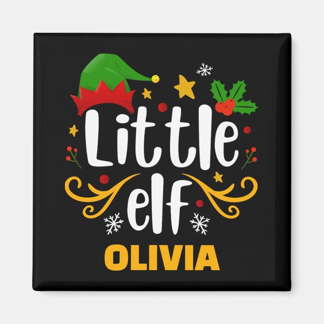 Tygraphy Little Elf Fun Family Matching  Magnet (Front)