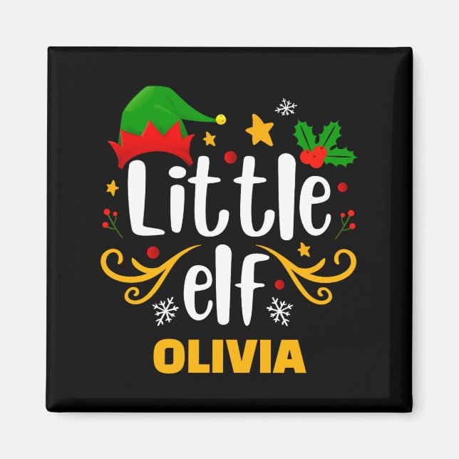 Tygraphy Little Elf Fun Family Matching  Magnet (Front)