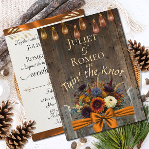 Tyin' the Knot Wildflowers & Ribbon - Copper