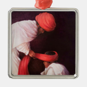 Tying a Turban 2010 Metal Tree Decoration