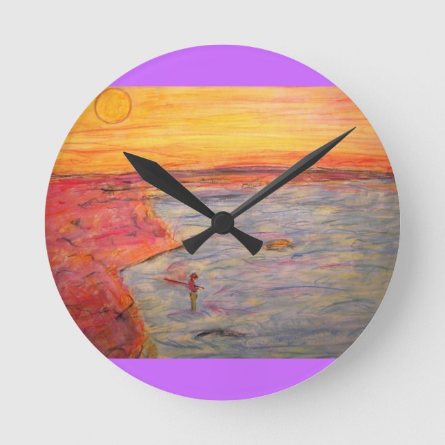 tying one on round clock (Front)