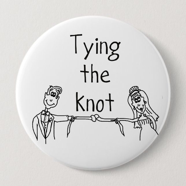 Tying the knot button (huge) (Front)