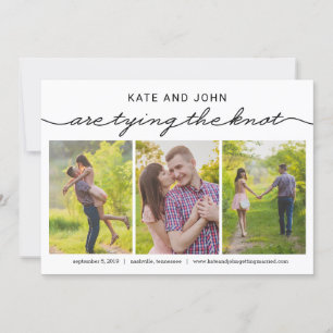 Tying The Knot EDITABLE COLOR Save The Date Card