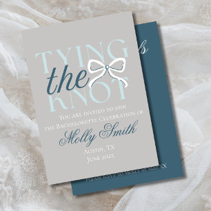 Tying the Knot – Elegant Minimalist Wedding Design Invitation