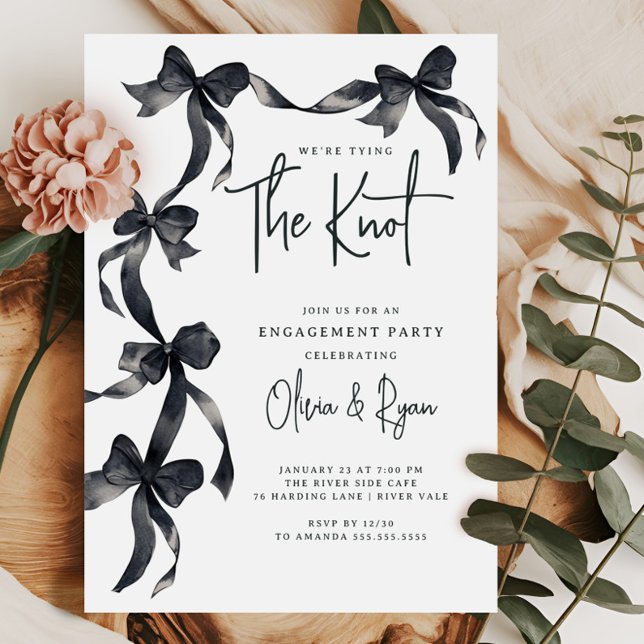 Tying the Knot Engagement Party Invitation (Creator Uploaded)