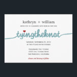 Tying the Knot Modern Wedding Invitation<br><div class="desc">Spread the news in a fun and stylish way with this modern Tying The Knot wedding invitations from berryberrysweet.com.</div>
